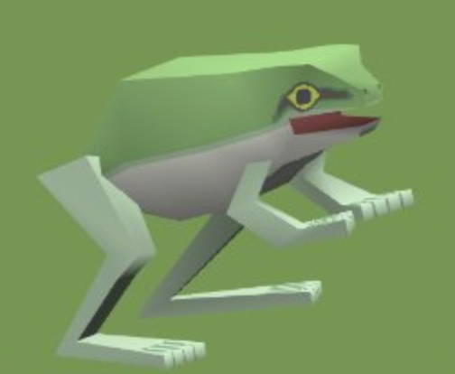 3d Frog mugshot